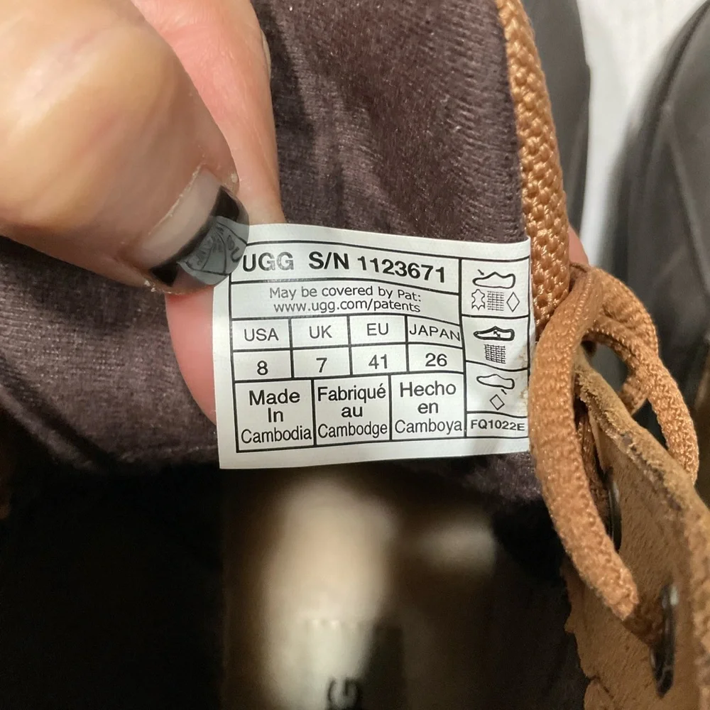 UGG MENS GASTON MID CHESTNUT WATERPROOF‎ BOOTS